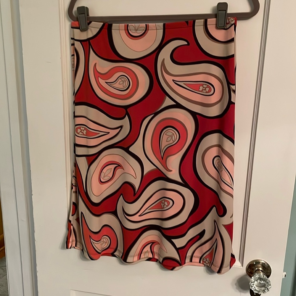 NY & Co Woman’s Skirt paisley pattern, size medium